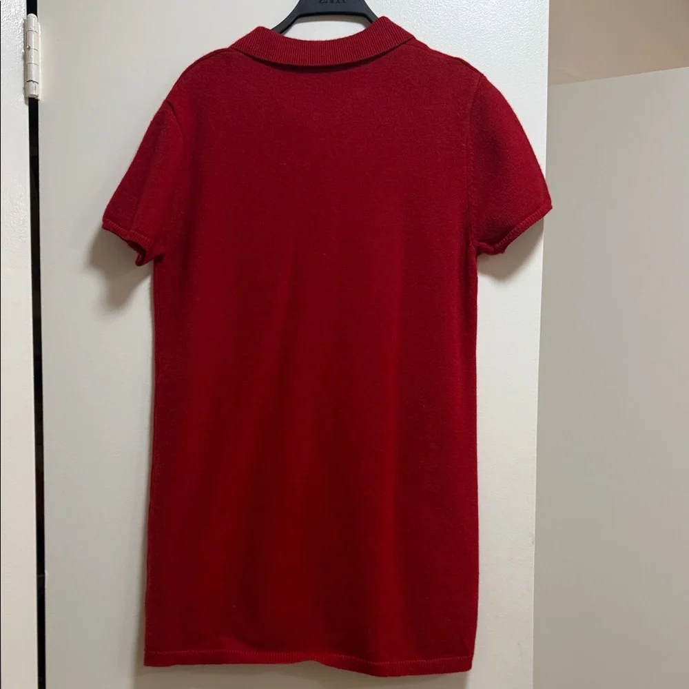 Zara Red Argyle Polo Dress - Picture 8 of 11